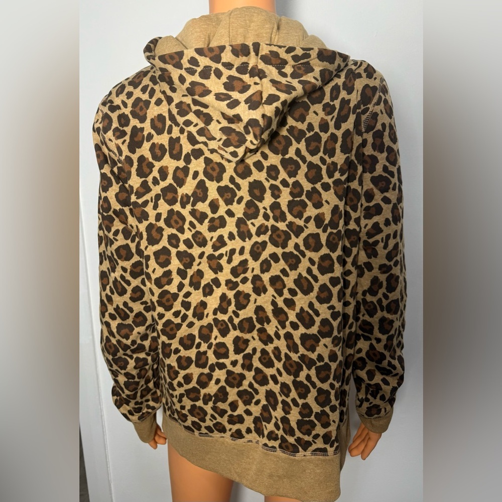 Amazon Essentials Brown Leopard Print Women's Hoo… - image 3